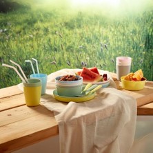 Teknocan Marketing 204.613.78 Kalas 6'lı Paket Plastik Kase Tabağı Çok Renkli Pastel