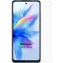 Teknocan Marketing Hot 40I Glass Cam Ekran Koruyucu [hot 40I ile Uyumlu Ekran Koruyucu - Şeffaf]