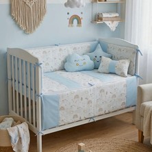 Kista Baby Bebek Uyku Seti Nevresim Takımı 80x130 Rainbow Mavi