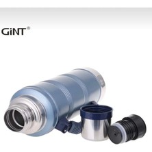 Teknocan Marketing Gint Termos Stainless Steel 24 Saat 12 Saat Soğuk 2.2 Litre Özel Renk Mavi