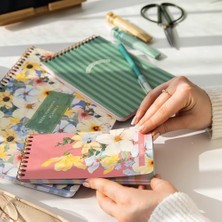 Teknocan Marketing A4 Haftalık ve Günlük 3’lü Masaüstü Süresiz Planlayıcı Set – Çiçekler