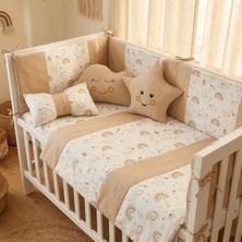 Kista Baby Park Yatak Bebek Seti Nevresim Takımı 70x110 Rainbow Kahverengi