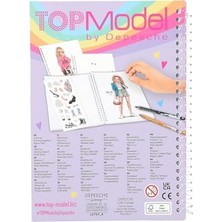 Teknocan Marketing 12727 - Cep Boyama Kitabı, Pratik Boyutta, Kıyafet Tasarlamak Için 120 Sayfa, Çıkartma Sayfalı ve Spiral Ciltli Boyama Kitabı