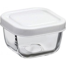 Teknocan Marketing Snow Box Saklama Kabı 275 cc Plastik Gri Kapaklı - Dörtlü