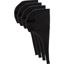 Al-Fil Teknoloji 4 Adet Tesettür Bone Bağcıklı Likralı Siyah