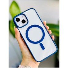 Teknocan Marketing 13-14 ve 15 ile Uyumlu Magsafe Özellikli Renkli Şeffaf Kılıf