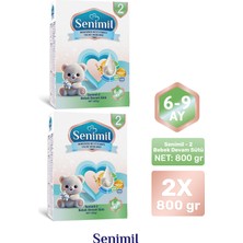 Senimil 2 Bebek Devam Sütü 800 gr (6-9 Ay) 2 Li Avantaj Paketi