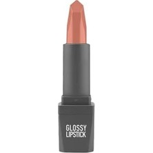 Teknocan Marketing 303 Nude Rose Parlak Ruj - Nemlendirici Etkili Pürüzsüz Dudak Görünümü - Glossy Lipstick