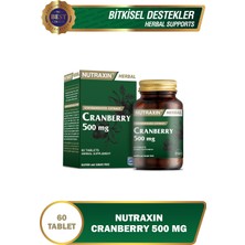 Nutraxin Cranberry 500 mg 60 Tablet | Turna Yemişi Ekstresi | 1000 mg Kızılcık Ekstresi