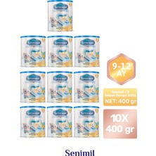 Senimil 3 Bebek Devam Sütü 400 gr (9-12 Ay) 10 Lu Avantaj Paketi