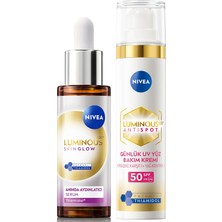 Delixa LUMINOUS630 Aydınlatıcı Leke Karşıtı Cilt Bakım SETI,SPF50 Yüz Kremi 40ML,SERUM 30 ml