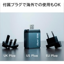 Teknocan Marketing 32201 Gnc-65 3-Bağlantı Noktalı 65W Gan Duvar Şarj Cihazı