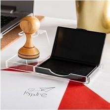 Teknocan Marketing Inspire Ahşap Kaşe Seti - Ilham Mesajlı Kitap Mührü Kaşesi