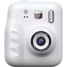 Eğlenceli Baskılı Çocuk Fotoğraf Makinesi Video Çekim 4 Rulo Kağıt 5 Kalem Set - Lisinya