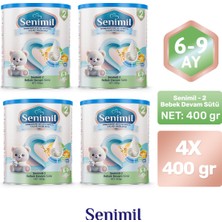 Senimil 2 Bebek Devam Sütü 400 gr (6-9 Ay) 4 Lü Avantaj Paketi