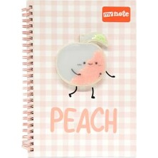 Teknocan Marketing A5 Spiralli Şeftali Desenli Defter 60 Yp