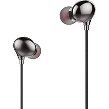 Teknocan Marketing H25 Mikrofonlu Kulak Içi Kablolu Kulaklık 3.5mm Siyah