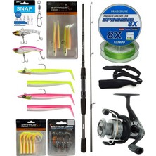 Yek Outdoor Levrek & Çipura Spin Olta Seti Okuma Wave Power 2.74 cm 7-30 gr 2 Parça Spin Kamışı&okuma Revenger Rv-40 Fd Olta Makinesi