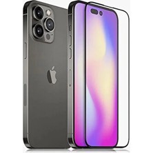 Al-Fil Teknoloji Iphone 14 Pro Max Uyumlu 9d Tam Kaplayan Parmak Izi Bırakmayan Ekran Koruyucu Film