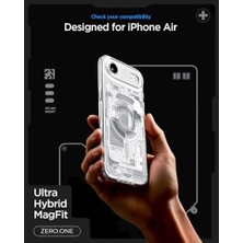 Teknocan Marketing Air ile Uyumlu Ince Magsafe Kılıf Ultra Hybrid Sararma Karşıtı DURACLEAR™ Hava Kanalı TEKNOLOJISI™ Askeri Sınıf Koruma Magfit Zero One Tasarım Kapak - ACS10056