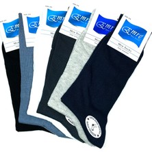 Al-Fil Teknoloji Penye Yazlık Erkek Çorap Burun Dikişsiz Takviyeli Topuk ve Burun 6 Çift