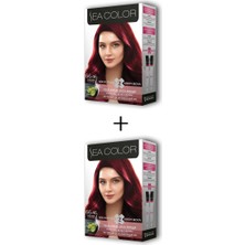 Al-Fil Teknoloji 2x2 Tüp Krem Saç Boyası Seti Ateş Kızılı No:66.46