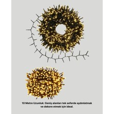 Al-Fil Teknoloji Animasyonlu LED Işıklı 10 Metre Uzaktan Kumandalı Dekoratif Işık