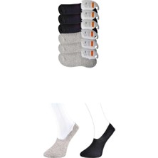 Al-Fil Teknoloji Siyah ve Gri Erkek Babet Çorap 6 Çift