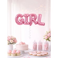 Parti Adresi Girl Folyo Balon Baby Shower Cinsiyet Belirleme Parti Balonu 60 cm