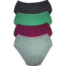 Al-Fil Teknoloji 4 Adet Kadın Yüksek Bel Ribana Bato Külot S042