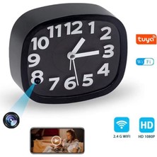 Duego Wifi Akıllı Masa Saati 1080P Hd Uzaktan Izleme Hareket Sensörlü Kamera Özellikli Saat Gizli Kadran