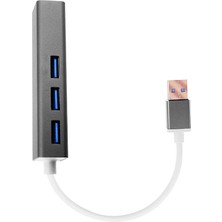 Al-Fil Teknoloji Gigabit USB 3 Port USB 3.0 Çoklayıcı ve Eternet ADEPTÖRÜ-(5775)