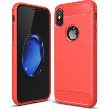 Al-Fil Teknoloji Iphone Xxs Dark Ultra Koruma Karbon Fiber Silikon KILIF-(5775)