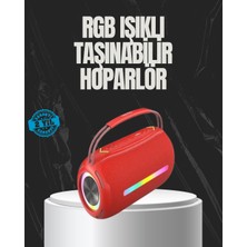 Al-Fil Teknoloji 20W Güçlü Ses Çift Sürücülü Rgb LED Işıklı Bluetooth 5.3 Hoparlör