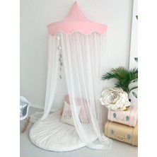 Pamuka Duvar Tentesi Dilimli Pembe Beyaz