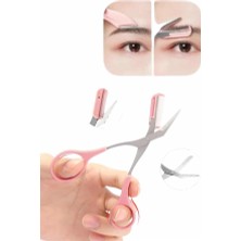 Al-Fil Teknoloji Kavisli Kaş Kirpik Düzeltici Bıyık Alma Taraklı Kaş Makası Yüz Bakım Seti Makas