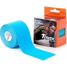 Tmax Kinesi-ology Tape Mavi 5cmX5m Kinesi-o Band %96 Pamuklu Esnek Malzeme ile Yüksek Performans