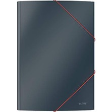 Cosy Soft Touch Lastik Kilitli Dosya, A4, Gri