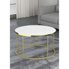 Savita Home Orta Sehpa Terra Lüx Gold - 70 Çap x 46 cm