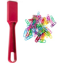 Eğitici Eğlenceli Manyetik Çubuk Mıknatıs Kırmızı - Mıknatıslı Çubuk + 20 Adet Renkli Ataç