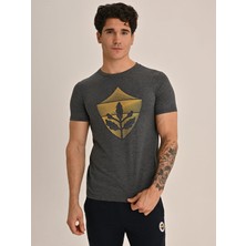 Fenerbahçe Erkek Trıbun Gold Armalı Tshırt