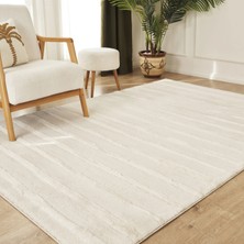 Kaşmir Halı 7/24 Plushy Basra Krem 80X300 cm