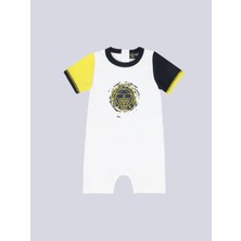 Fenerbahçe Bebek Tek Renk Logolu Tulum
