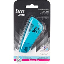 Cortape Şerit Silici 5 Mm*8mt Fosforlu Mavi Tekli Blister