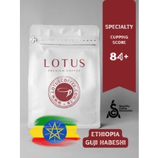 Lotus Coffee Ethiopia Guji Habesha 84+ Specialty Nitelikli Çekirdek Kahve