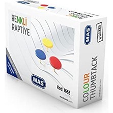 Multipack Renkli Raptiye Pvc Kaplı Karışık 8 Paket
