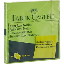 Faber-Castell Yapışkan Notluk 75 x 75 Mm, Fosforlu Yeşil