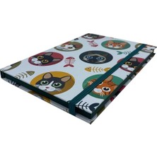 Kılçıklı Kediler Çizgisiz Defter