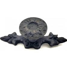 MiraLive Antika Tarz Dekoratif Pirinç Çiçek Düğme - 20X53 Mm, Oksit