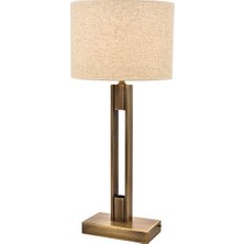 ML-9108-1E Eskitme Kaplama Masa Lambası, E27, Metal, 35 cm